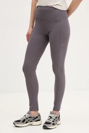 Legíny adidas ALL SZN RIB dámske, fialová farba, jednofarebné, JJ1248