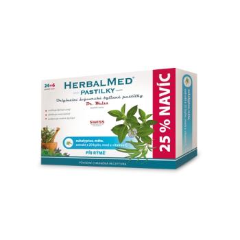 HERBALMED pastilky pri nádche Dr Weiss 24 + 6 past ZDARMA