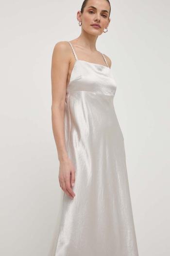 Šaty Max Mara Leisure šedá farba, maxi, áčkový strih, 2416221088600