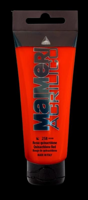 MAIMERI ACRILICO - Akrylové farby 258 - quinacridone red, 0,2 L