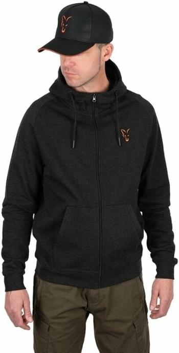 Fox Fishing Horgászpulóver Collection LW Hoody Black/Orange M