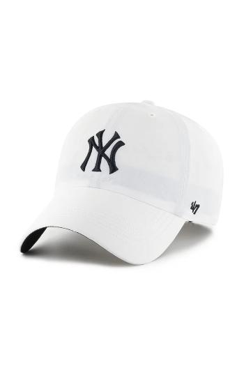 Šiltovka 47 brand MLB New York Yankees biela farba, jednofarebná, B-BRRRC17BBU-WH
