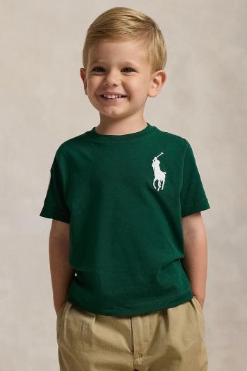 Bavlnené tričko Polo Ralph Lauren zelená farba, 322832907067