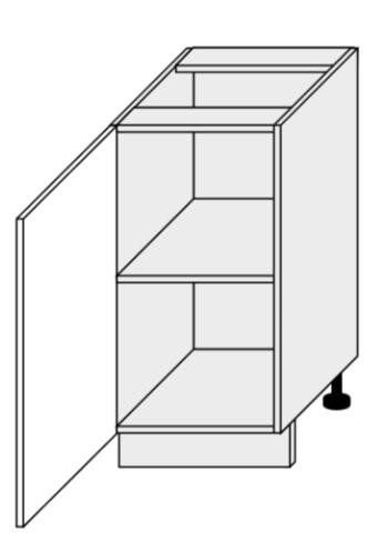 ArtExt Kuchynská skrinka spodná, D1D/45 Tivoli Farba korpusu: Lava