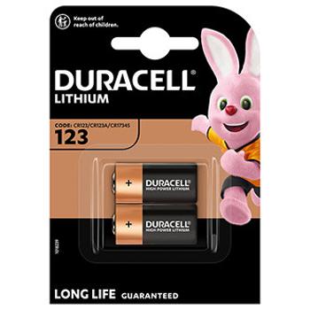 Batéria jednorazová lithiová, špeciál., CR123A, Duracell, blister, 2-pack, 42452