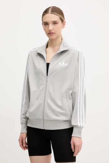 Mikina adidas Originals Firebird dámska, šedá farba, s nášivkou, JC8254