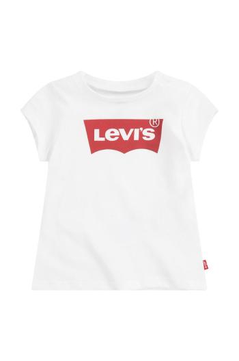 Detské tričko Levi's biela farba