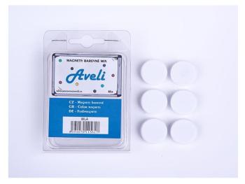 Set magnetov AVELI, biela farba