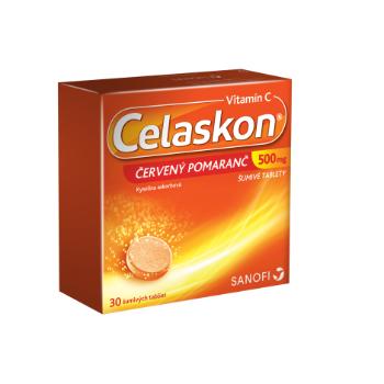 Celaskon Vitamin C 500mg Červený Pomaranč tbl.eff.30 x 500mg