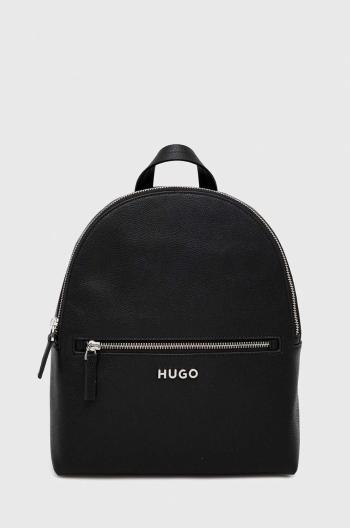 Ruksak HUGO dámsky,čierna farba,malý,jednofarebný,50486979