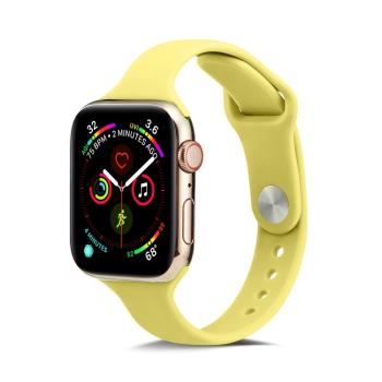 THIN Silikónový remienok Apple Watch Ultra 1 / 2 (49mm) / 9 / 8 / 7 (45mm) / 6 / SE / 5 / 4 (44mm) / 3 / 2 / 1 (42mm) YELLOW