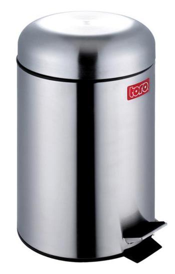 Nerezový nášľapný odpadkový kôš TORO Retro 12l