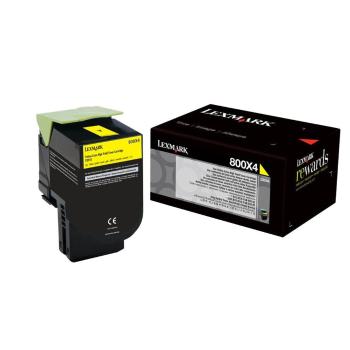 Lexmark 80C0X40 žltý (yellow) originálny toner