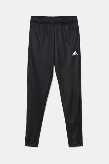 Detské nohavice adidas Performance HC0337 čierna farba, s nášivkou