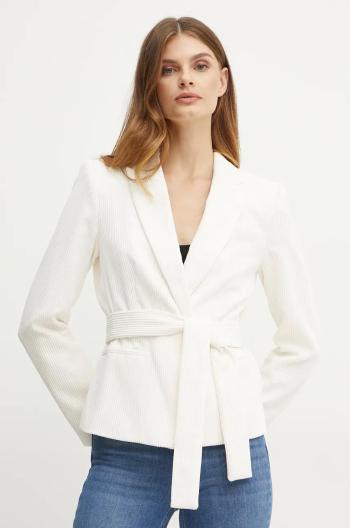 Menčestrové sako Armani Exchange ružová farba, bez zapínania, jednofarebná, 6DYG48 YN8ZZ