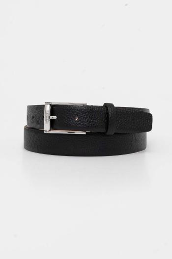 Kožený opasok Calvin Klein pánsky, čierna farba, K50K512335