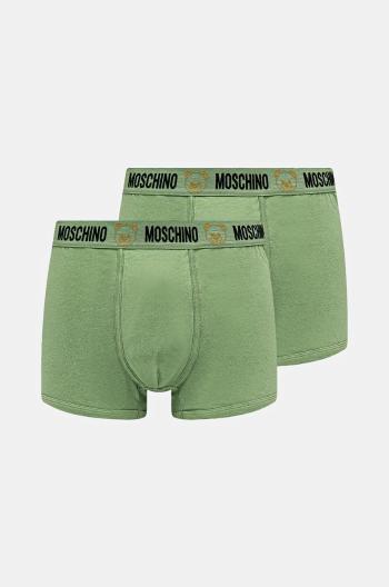 Boxerky Moschino Underwear 2-pak pánske, zelená farba, 13034406