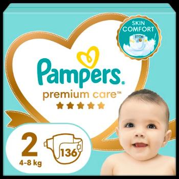 PAMPERS Premium Care plienky vel.2, 4-8 kg, 136 ks