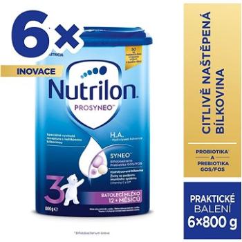 Nutrilon 3 Prosyneo H.A. batoľacie od ukončeného 12. mesiaca 6× 800 g (5391522475472)