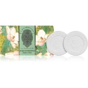 La Florentina Fresh Magnolia Sculpted Soap prírodné tuhé mydlo magnólia 2x115 g