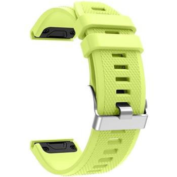 Eternico Garmin Quick Release 22 Silicone Band Silicone Silver Buckle limetkový (AET-GRQRSLC75Q-22)