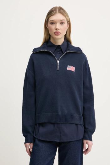 Sveter Hollister Co. dámsky, tmavomodrá farba, KI350-5013