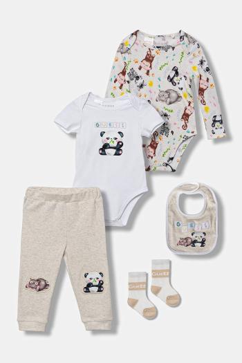 Sada pre bábätká Guess 5-pak béžová farba, H5YW16 KAE14