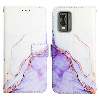 ART MARBLE Peňaženkový kryt Nokia C32 PURPLE