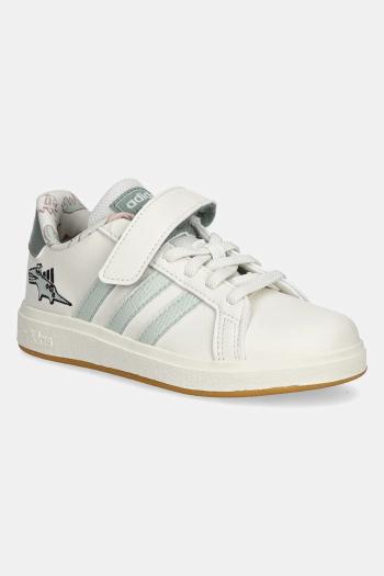 Detské tenisky adidas DINO GRAND COURT béžová farba, JI3896