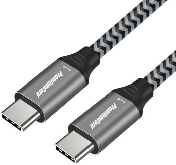 Adatkábel PremiumCord USB-C - USB 3.2 GEN 2, 3A, 60W, 20Gbit/s, 2m
