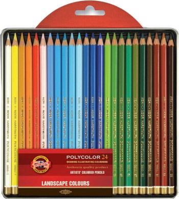 KOH-I-NOOR Polycolor Artist's Coloured Pencils Színes ceruza készlet Tájkép 24 db