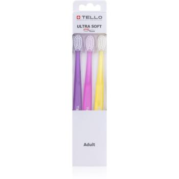 TELLO 6240 Ultra Soft 3pack zubná kefka 3 ks