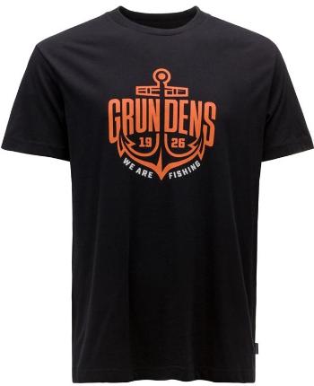 Grundéns tričko logo anchor ss t-shirt black - xxl