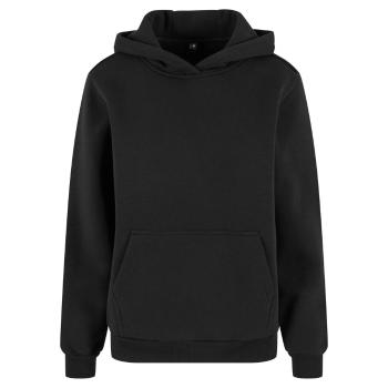 Build Your Brand Hebká dámska mikina cez hlavu Fluffy - Čierna | XXXXL
