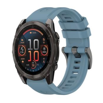 SILICONE Vymeniteľný remienok pre Garmin Fenix 8 47mm modrý-šedý