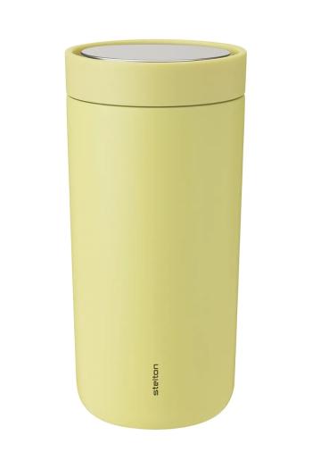 Termo hrnček Stelton To Go Click 0,4 L žltá farba