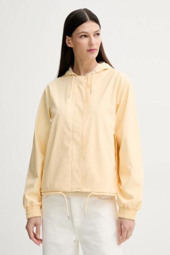 Bunda Rains String W Jacket W3 žltá farba, prechodná, oversize, 18040