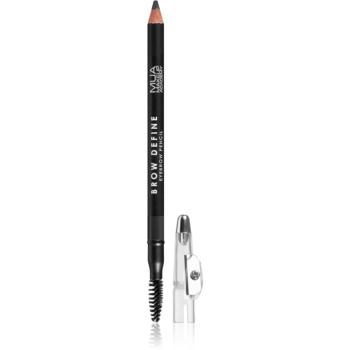 MUA Makeup Academy Brow Define dlhotrvajúca ceruzka na obočie s kefkou odtieň Grey 1,2 g