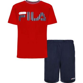 Fila JERSEY SHORTS PYJAMAS SS M Férfi pizsama, piros, méret