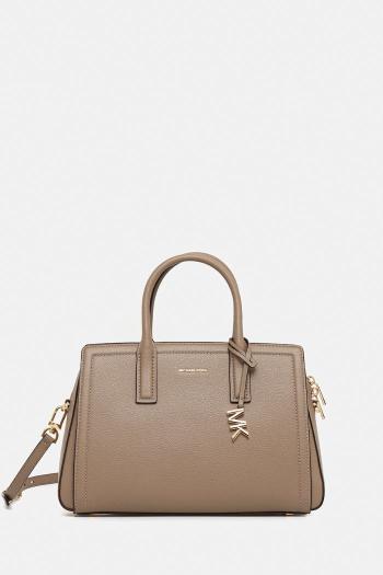 Kožená kabelka MICHAEL Michael Kors LAILA béžová farba, 30R5G9IS6L