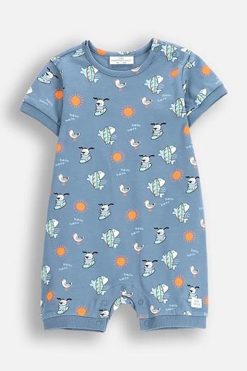 Detské bavlnené dupačky Coccodrillo HOLIDAY SPLASH BOY NEWBORN