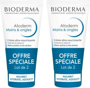 Bioderma Súprava výživných krémov na ruky a nechty Atoderm Mains (Ultra-Nourishing Cream Hands & Nails) 2 x 50 ml