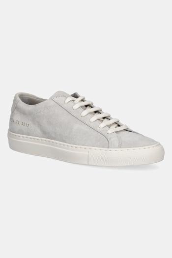 Nubukové tenisky Common Projects Achilles Contrast dámske, šedá farba, 6184