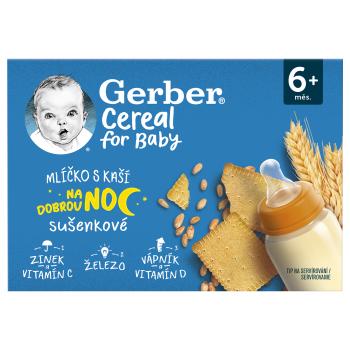 GERBER Cereal mliečko s kašou sušienkové 2 x 200 ml