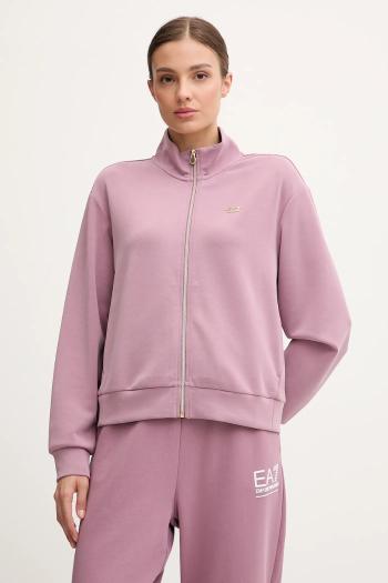 Mikina EA7 Emporio Armani hnedá farba, jednofarebná, AF12643.7W000191