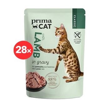 PrimaCat Kapsička Filety s jahňacím v šťave 28× 85 g (KRMK0032ss)