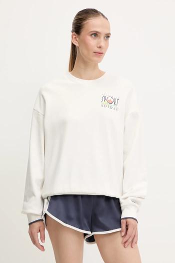 Bavlnená mikina adidas Originals Graphic Sweat biela farba, s potlačou, JC7769
