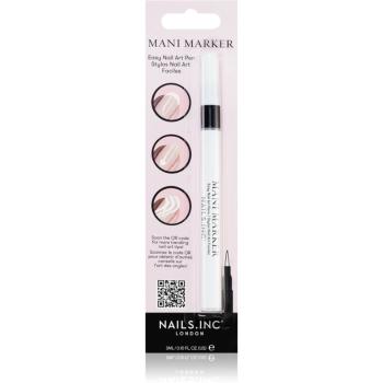 Nails Inc. Mani Marker ozdobný lak na nechty v aplikačnom pere odtieň White 3 ml