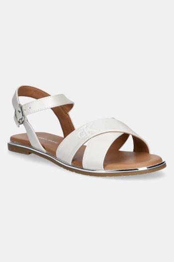 Detské sandále Calvin Klein Jeans biela farba, V3A2-82042