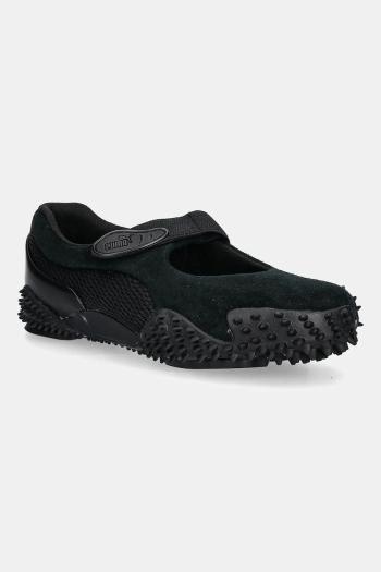 Semišové baleríny Puma Mostro Fey PRM čierna farba, 401062